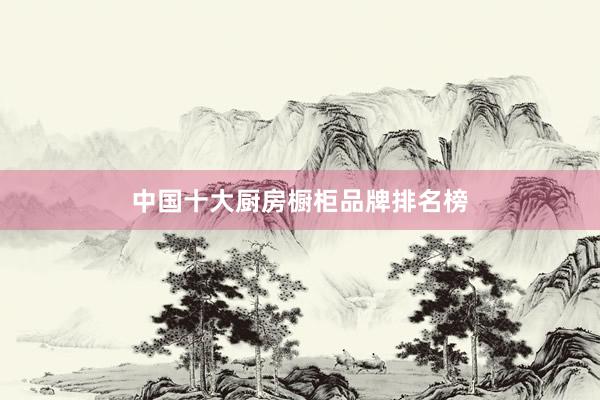 中国十大厨房橱柜品牌排名榜